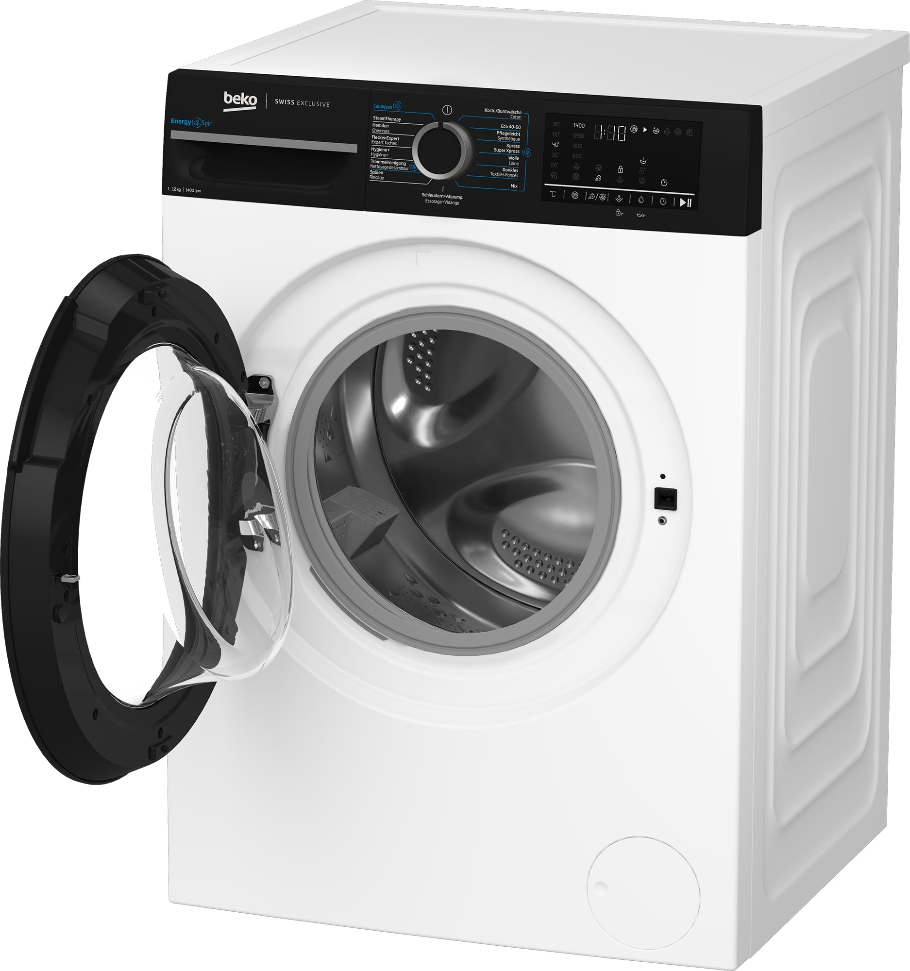 Beko Waschmaschine WM232 – 12 kg, 1'400 U/min, Energieklasse A – weiss