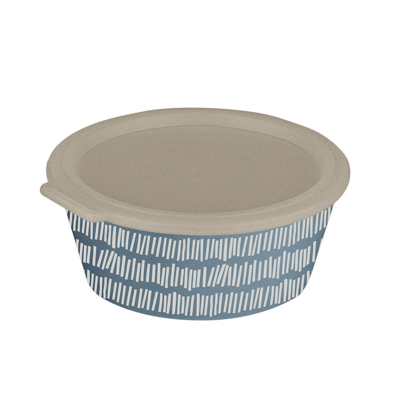 Koziol Dip-Schale Blomster Box Line – 1,3 l, Kunststoff (biozirkulär), mit Deckel, spülmaschinenfest, mikrowellenfest