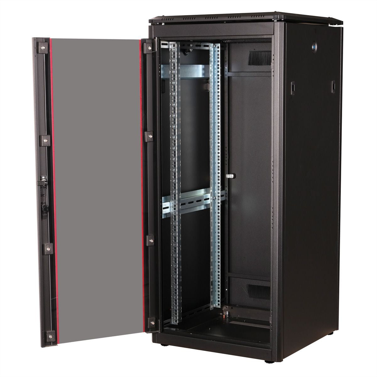ROLINE Pro – 19" Netzwerkschrank 26U, IP20, abschliessbar, 600 × 600 × 1342 mm, schwarz, Stahl
