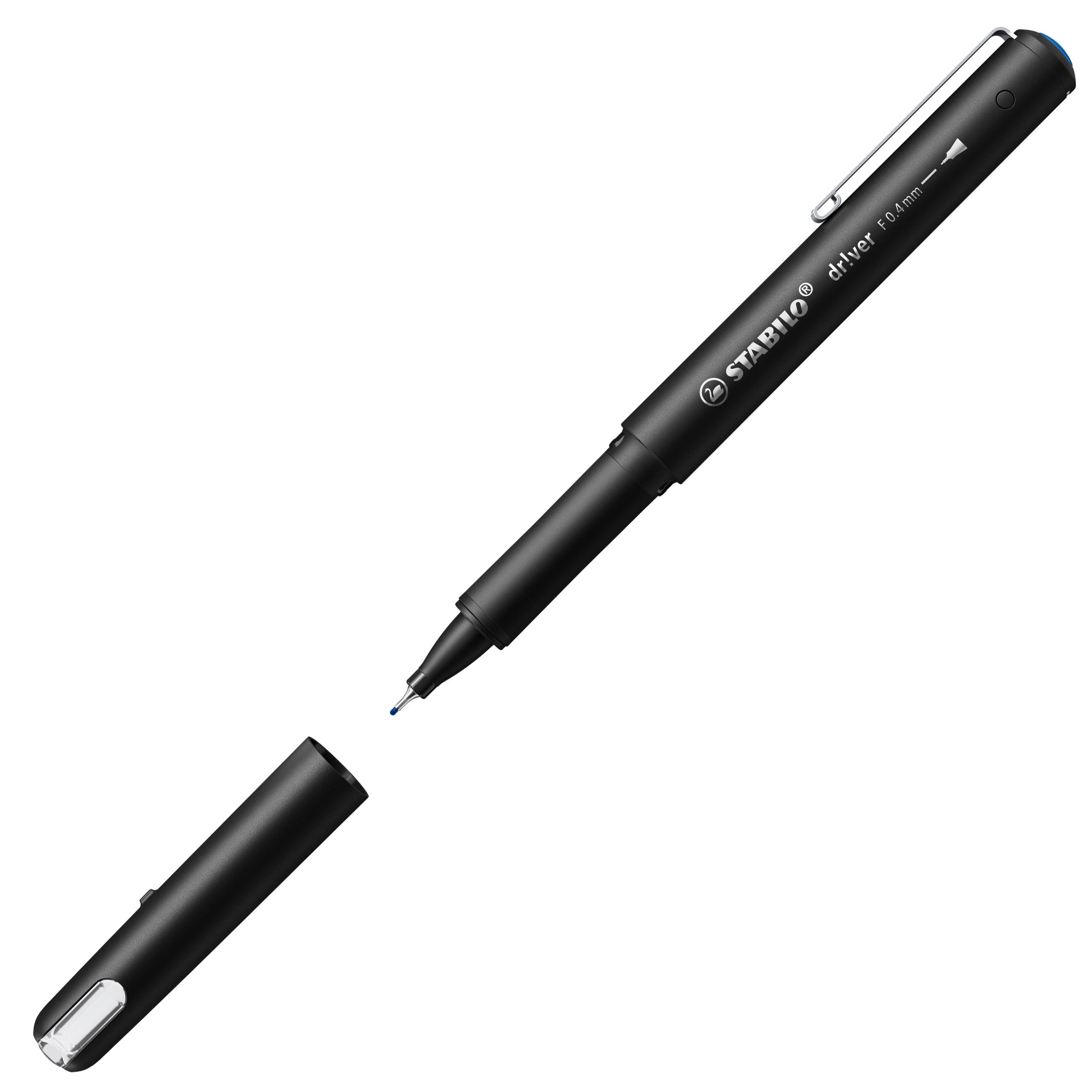 STABILO drver Fineliner – 0,4 mm, blau, 1 Stk.