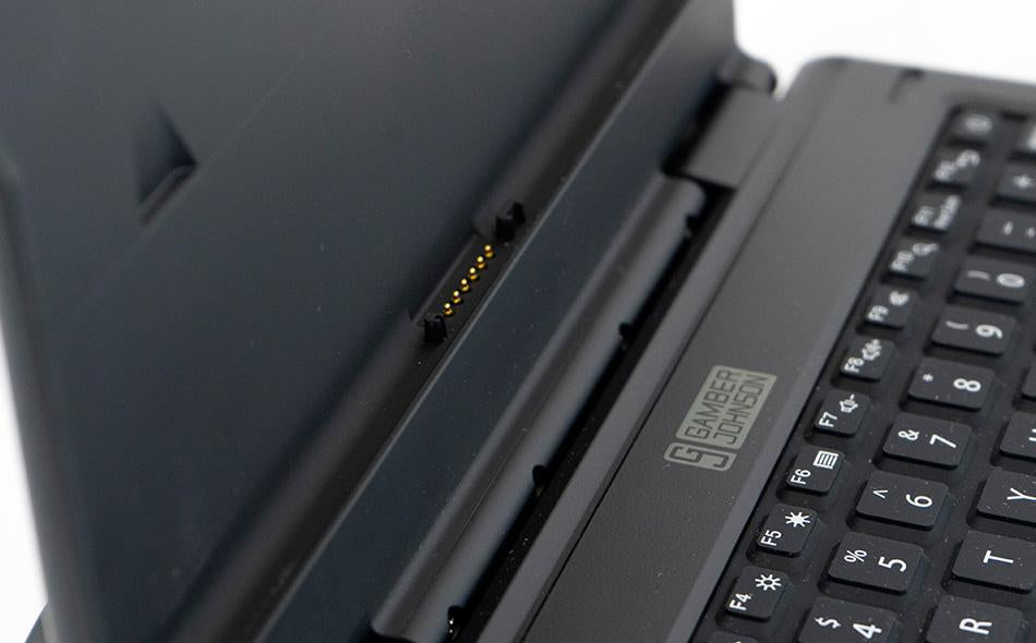 Gamber-Johnson Docking-Tastatur – Andocken (Pogo Pin) – Touchpad – QWERTZ (DE) – für Zebra ET40/45 10"