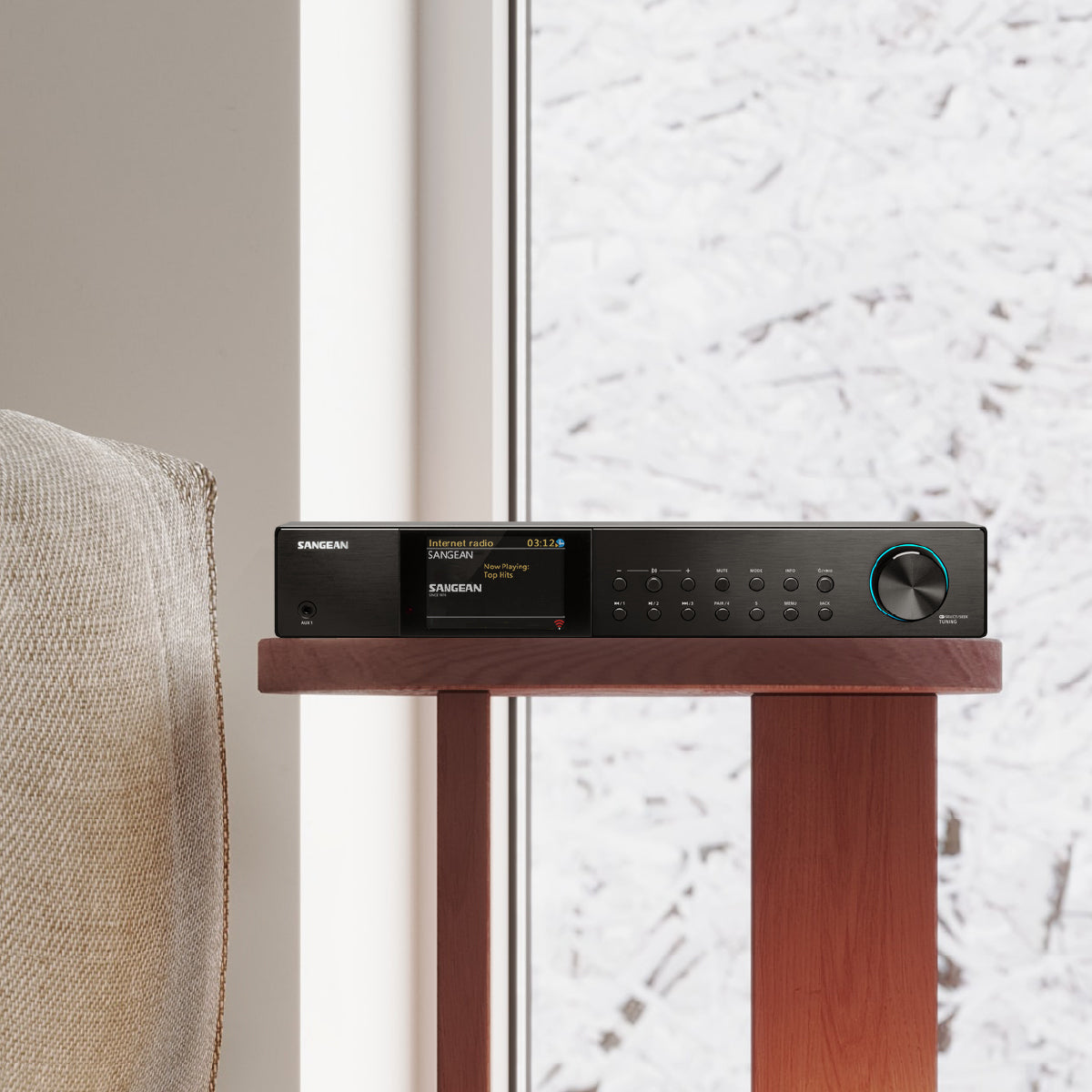 Sangean WFT-4 – Internetradio, DAB+/UKW, Bluetooth, WLAN – Schwarz
