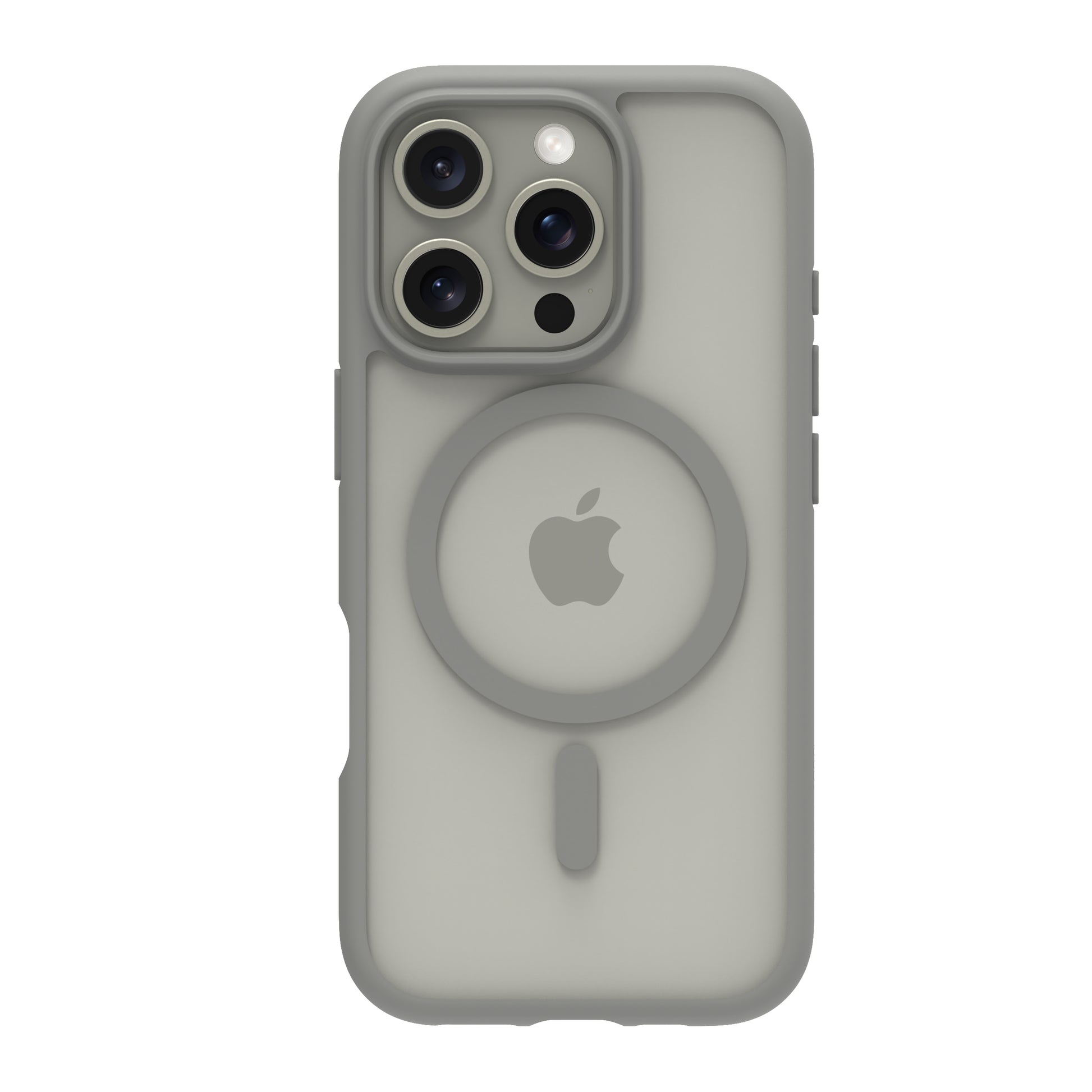 dbramante1928 Grenen Backcover – für Apple iPhone 16 Pro – Recycling-Kunststoff, Titan, bis 2 m sturzsicher