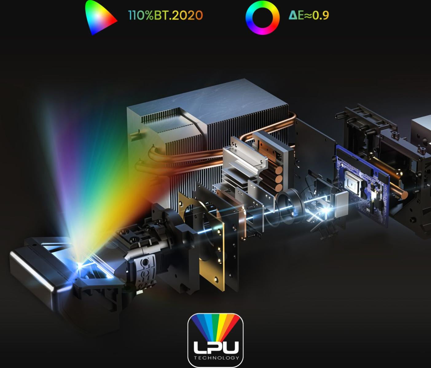Hisense PT1 – Ultra-Kurzwurf DLP Laser, 4K UHD, 2500 ANSI Lumen, Smart