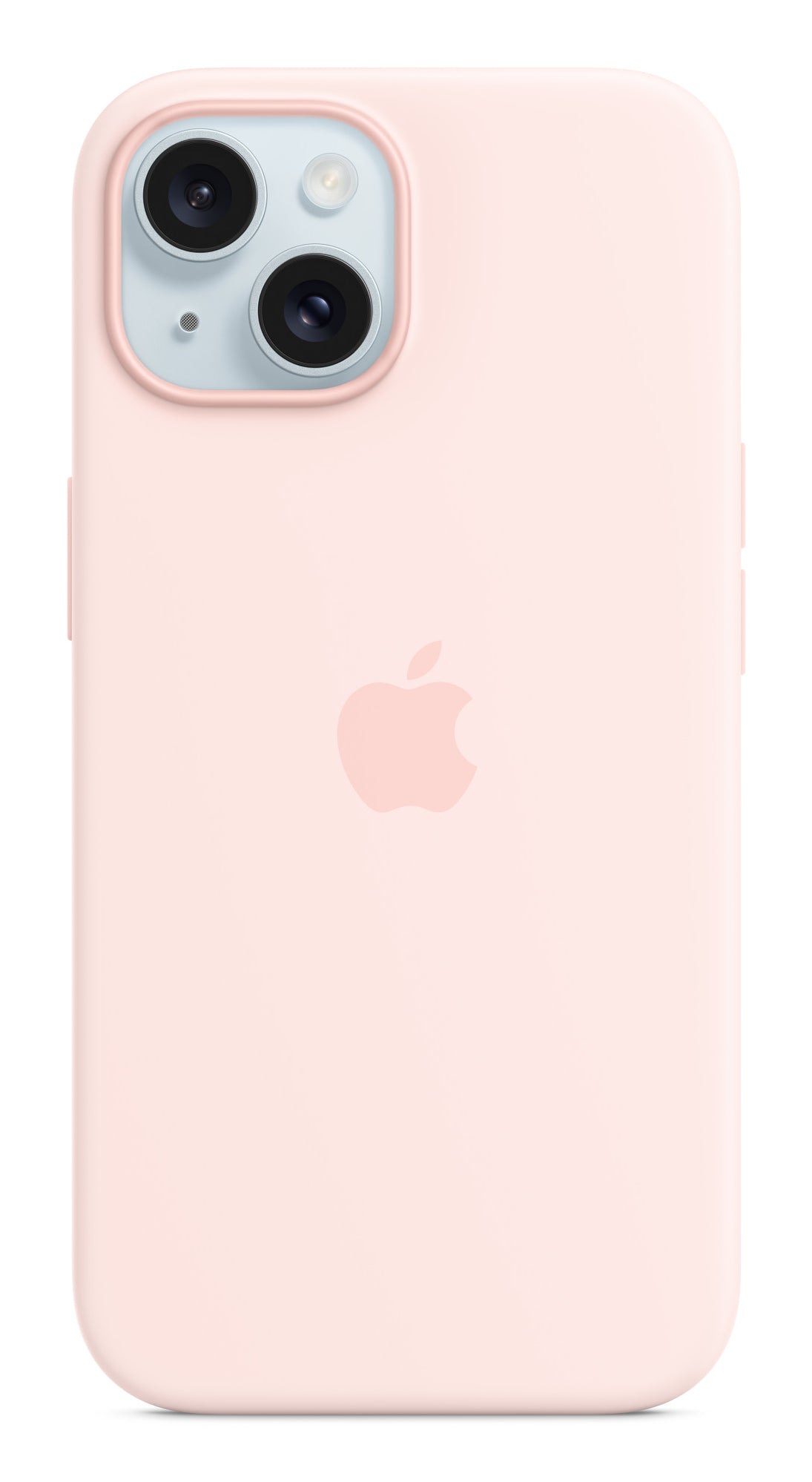 Apple Backcover – für Apple iPhone 15, MagSafe, Silikon+Mikrofaser, Hellrosa