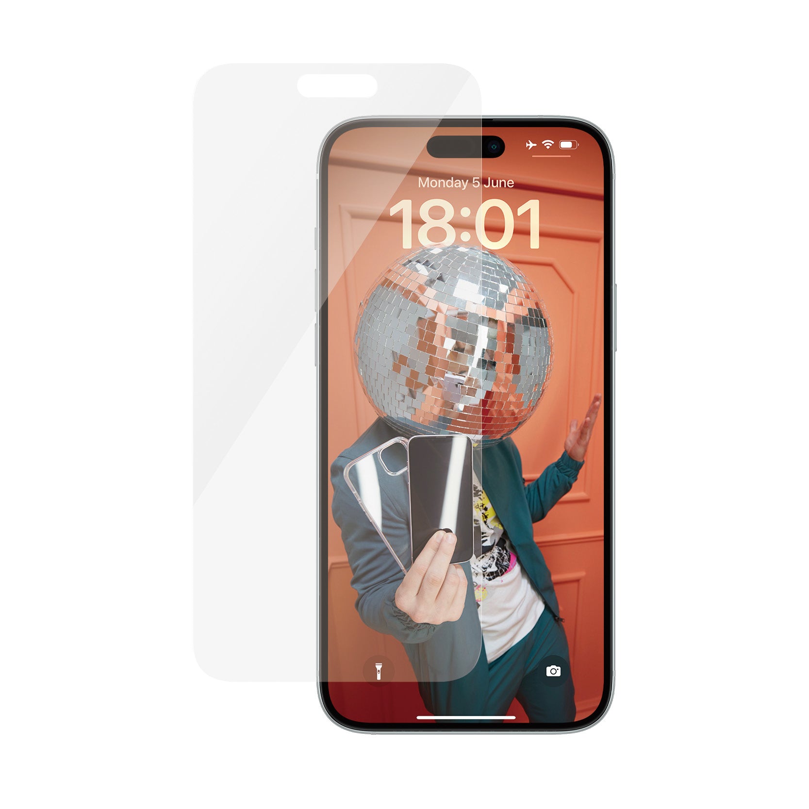 PanzerGlass Displayschutz (Panzerglas), Case Friendly – für iPhone 15 Plus