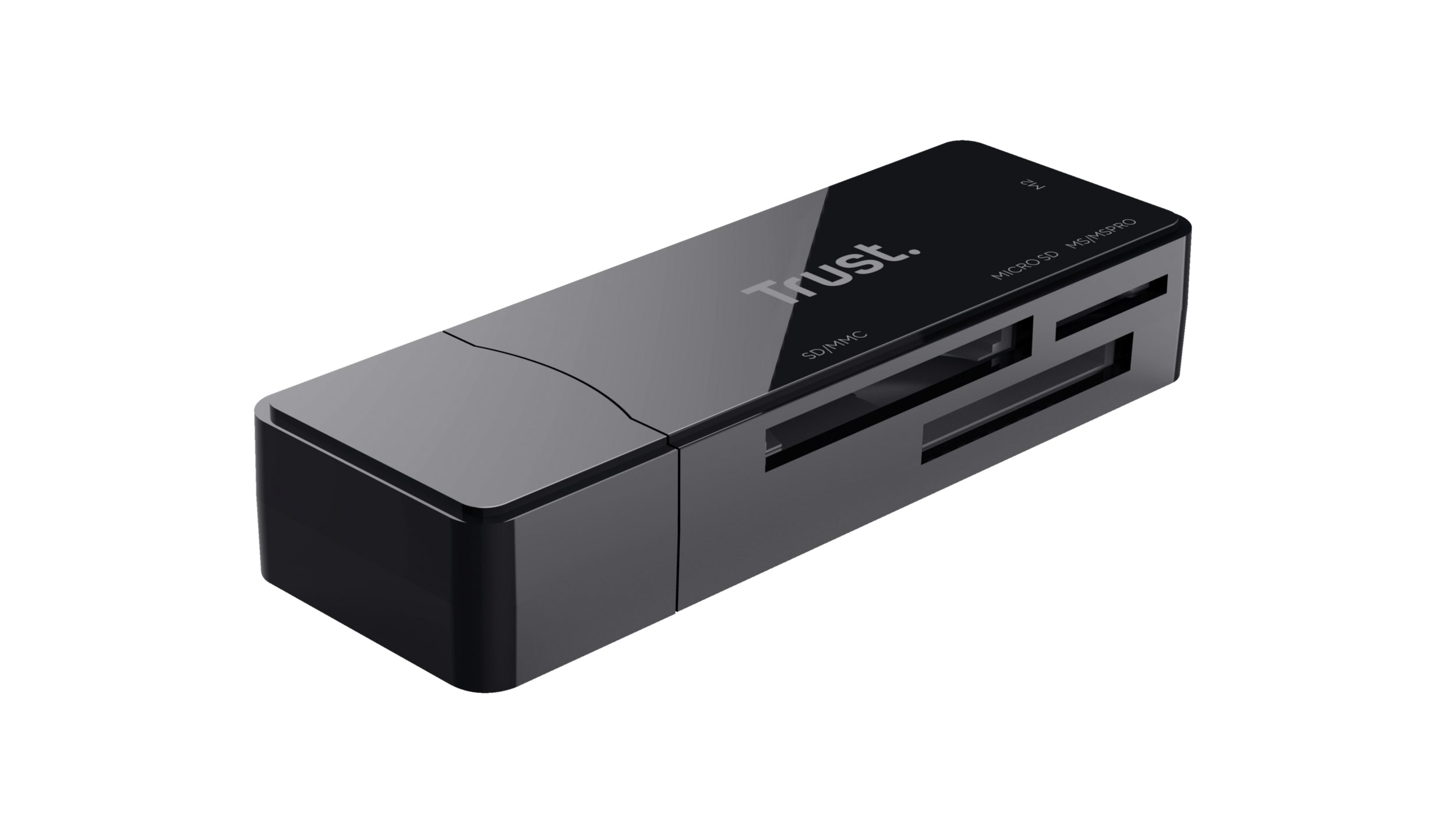 Trust Speichergerät – USB 3.2 Gen 1 Typ-A, Plug & Play, für microSD, SD, MS Micro (M2)