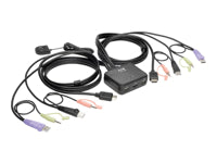 Tripp Lite B032-HUA2 – 2-Port HDMI KVM-Switch – 1920 × 1200, USB 2.0-Hub, Audio