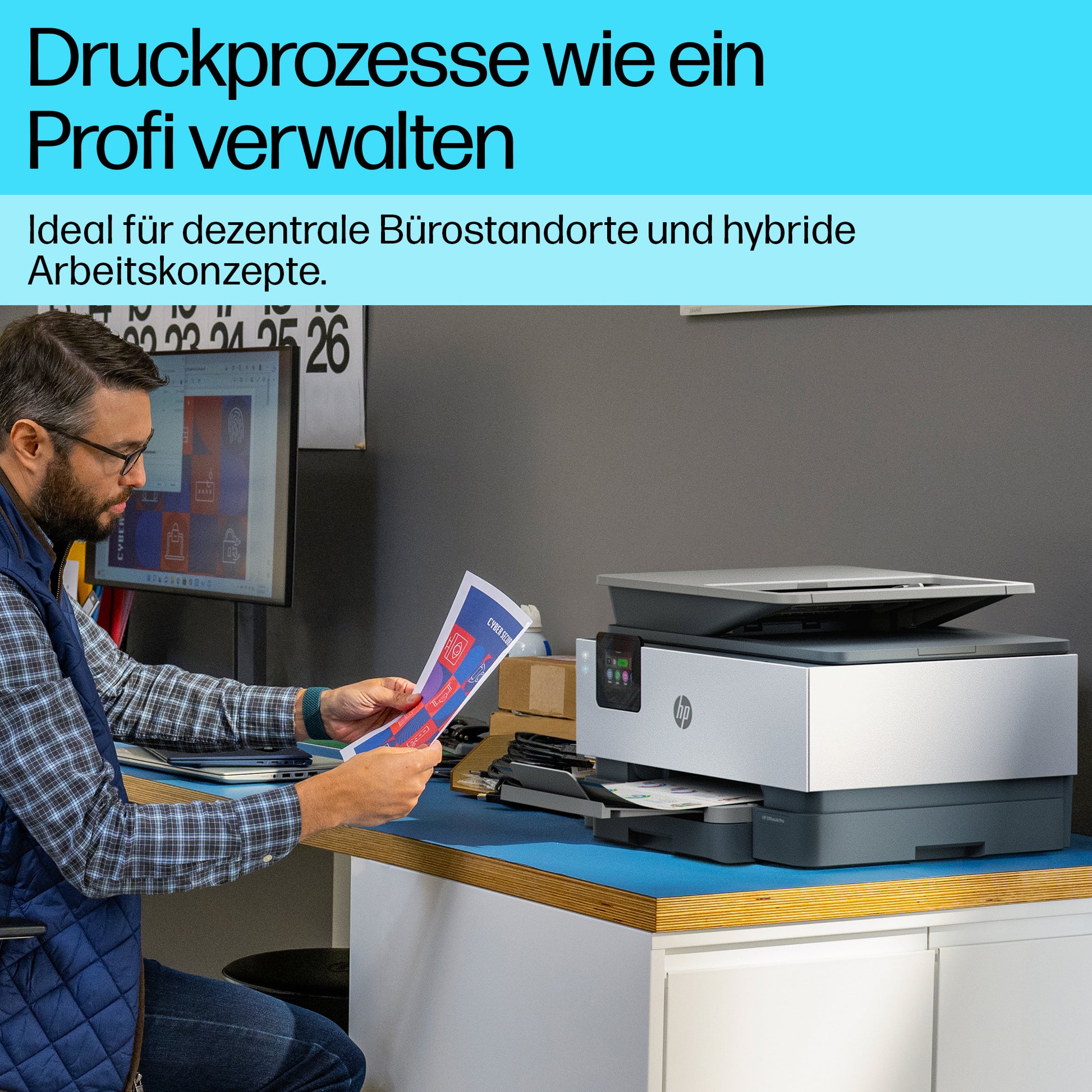 HP Officejet Pro 9120B – Farbiges Tintenstrahl-MFP – WLAN – Duplex