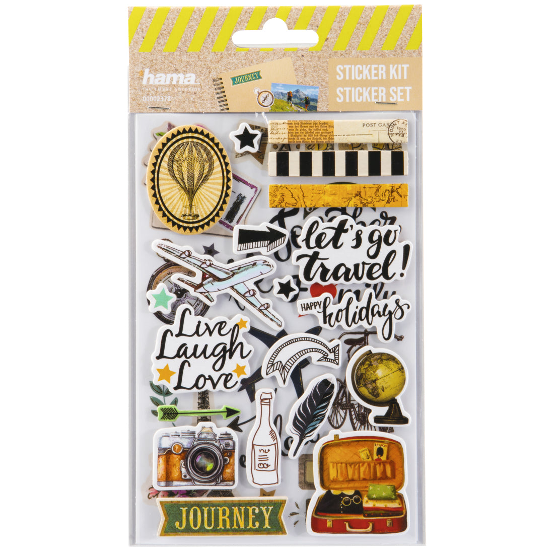 Hama Schmucketiketten – Motive sortiert – Papier, 2 Bogen, 125 × 220 mm