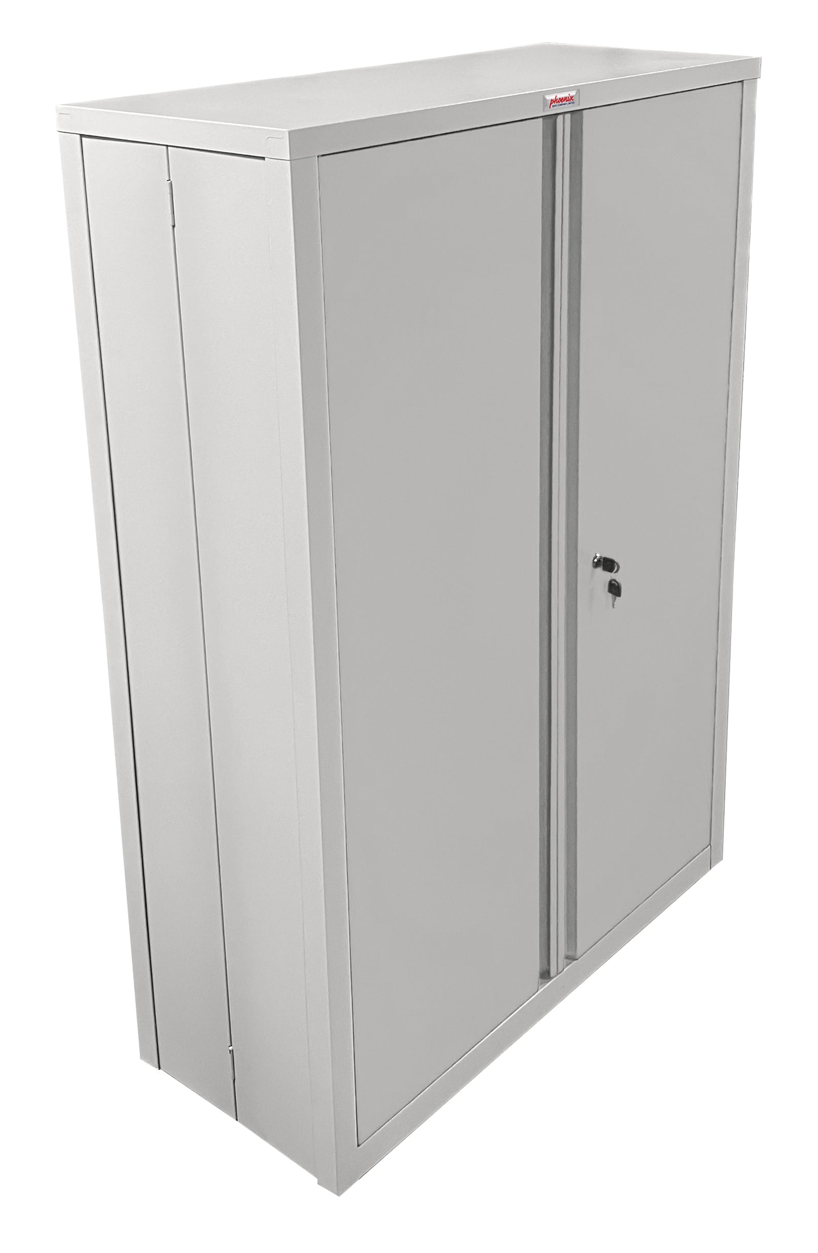 Phoenix Safe Co. SCF1491GGK – Aktenschrank, 3 Regale, abschliessbar, Stahl, 915 × 370 × 1400 mm, Grau