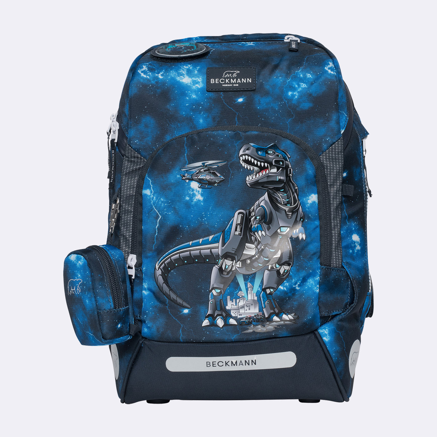 Beckmann Schulrucksack-Set – 6-teilig – Tech Rex