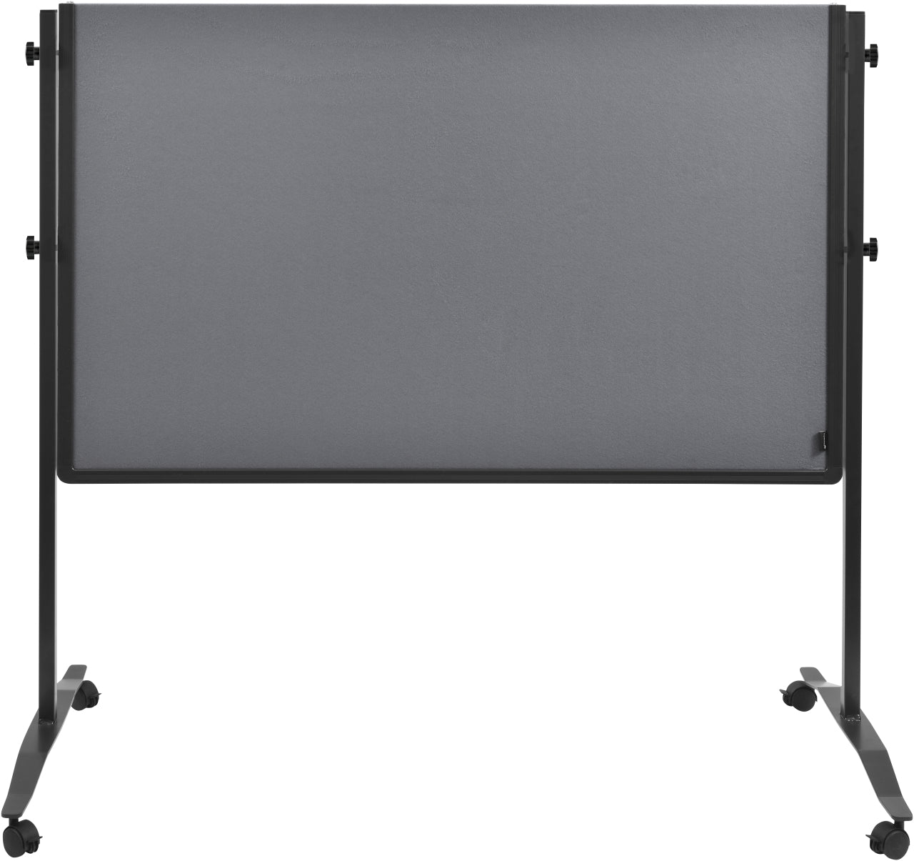 Legamaster Moderationswand Premium Plus – Filz, mit Rollen, doppelseitig – 120 × 150 cm – Grau, Alurahmen