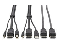 Tripp Lite P783-006-DP – KVM-Kabel-Kit DisplayPort – 3840 × 2160, USB, Audio (3,5 mm)