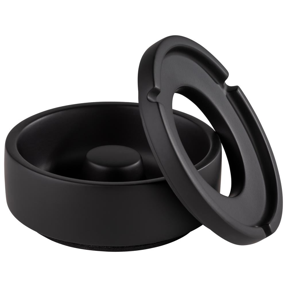 APS-Germany APS Aschenbecher – Ø 10,5 × 5 cm – Beton & Zement, Schwarz