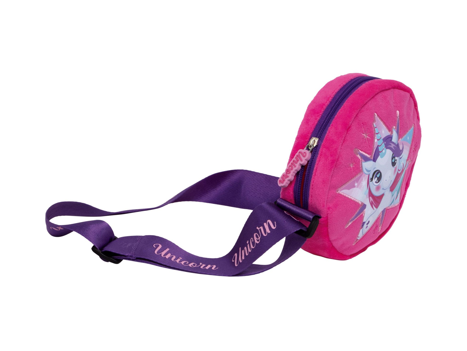 Arditex Umhängetasche – 16 × 16 × 3 cm – Rosa, Polyester – Zaska Unicorn