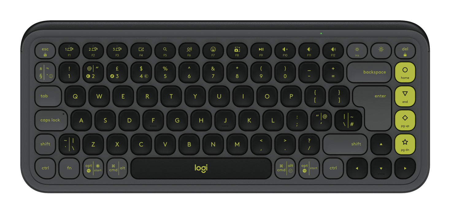 Logitech POP ICON KEYS INTNL-973 – Tastatur, UK-Layout (EN), Grau