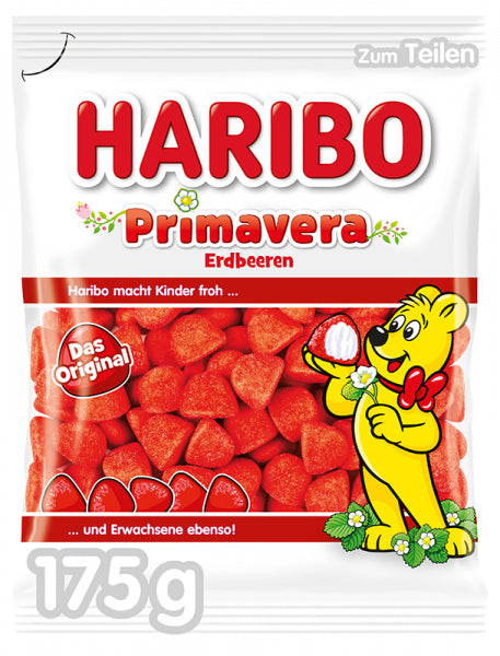 Haribo Primavera Marshmallows – Erdbeere – 175 g