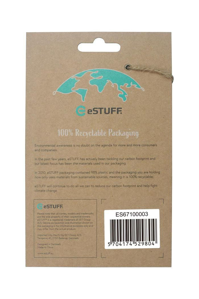 eSTUFF LONDON Backcover – für Apple iPhone 13 Pro, TPU, Transparent