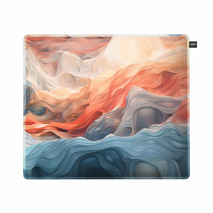 CHERRY XTRFY GP5 Amnis Gaming-Mauspad – 460 × 400 mm, Stoff/Gummi, gestickte Kanten, rutschfest, mehrfarbig