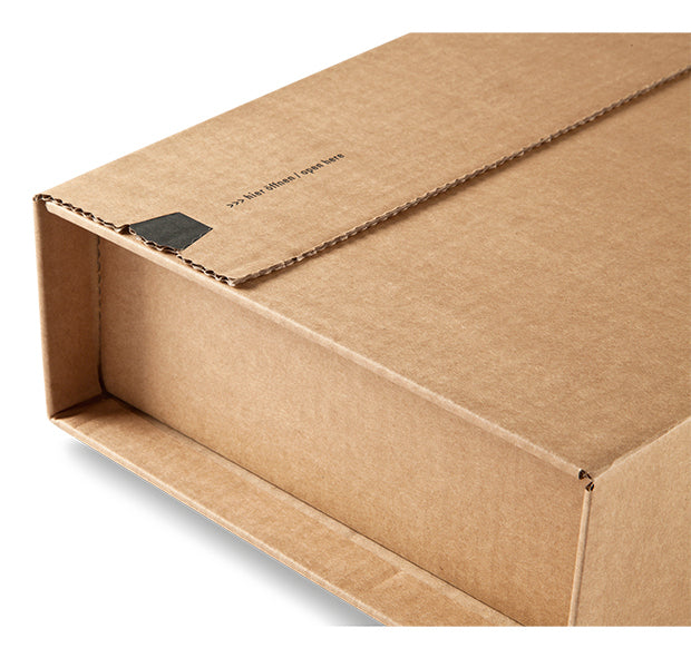 Versandkarton Colompac – 305 × 212 × 110 mm, selbstklebend, braun – 1 Stk.