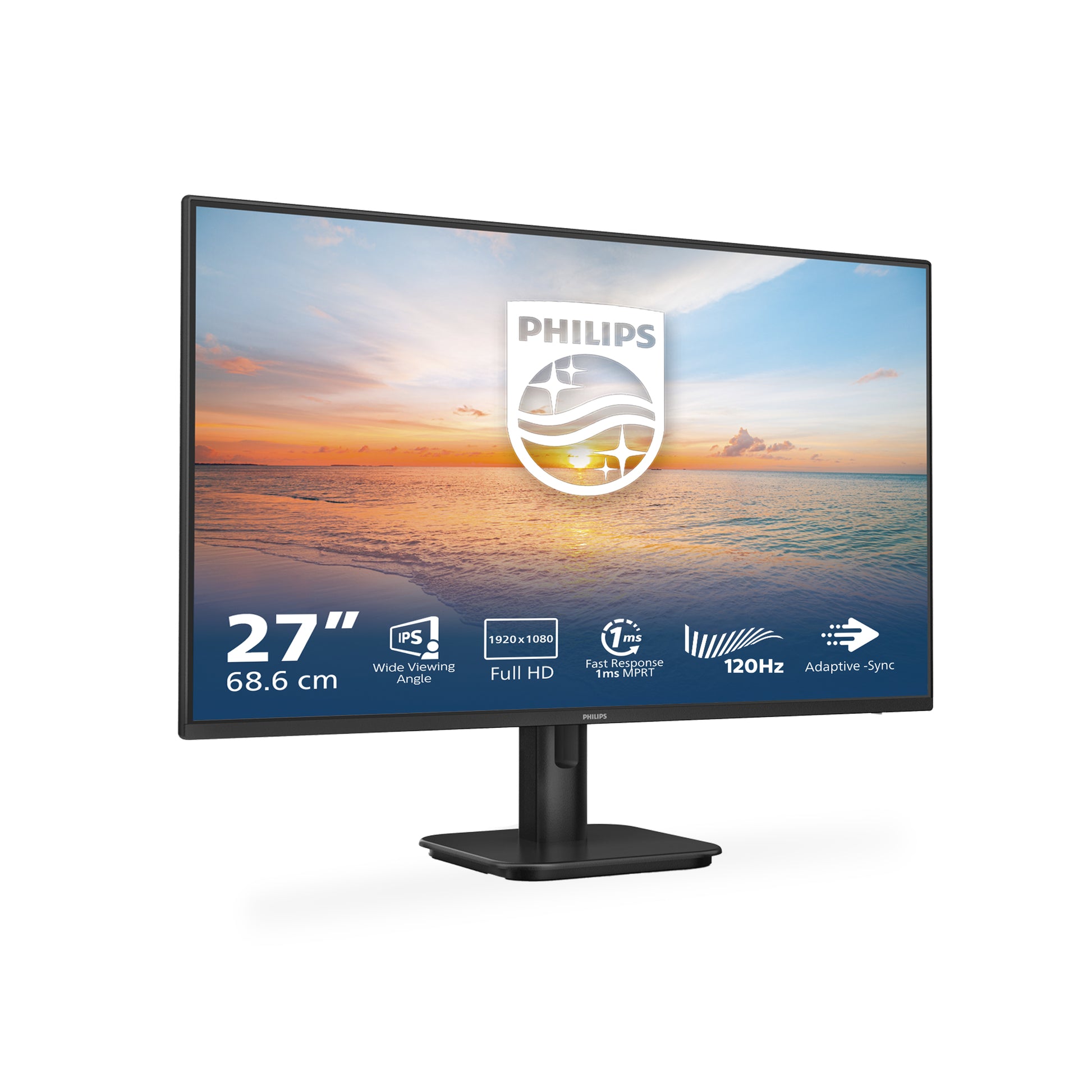 Philips 27E1N1100 – Monitor, 27", 250 cd/m², Integrierte Lautsprecher, AMD FreeSync, VESA 100 × 100, Schwarz