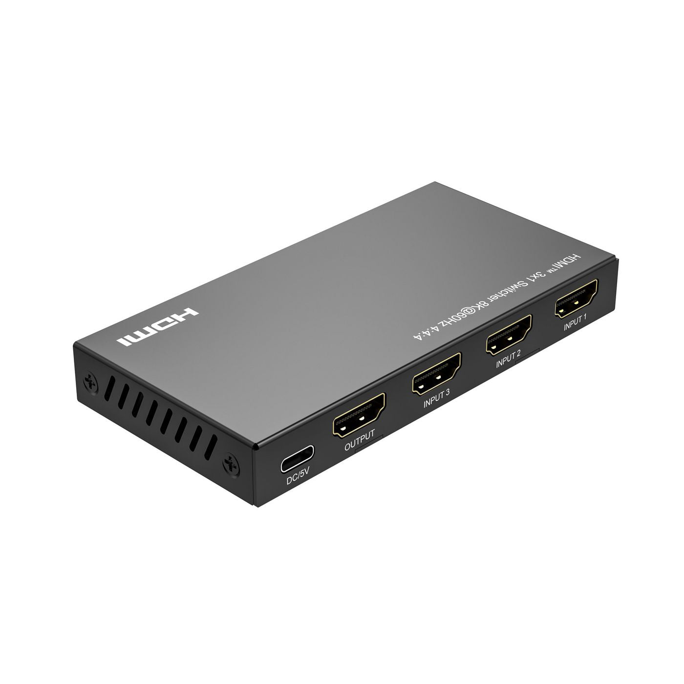 Microconnect MC-HDMISWITCH0301-8K – HDMI Switch, 3×1, 8K@60 Hz, HDCP, Fernbedienung