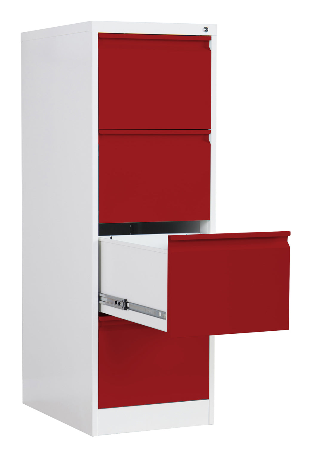 Phoenix Safe Co. FC1004GRK – Aktenschrank, 4 Schubladen, abschliessbar, Stahl, 450 × 620 × 1330 mm