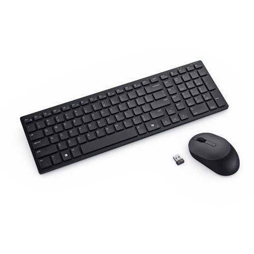 Dell KM555 – Tastatur- und Maus-Set – Bluetooth & 2,4 GHz (USB-A Empfänger) – QWERTY (US-INT) – Schwarz