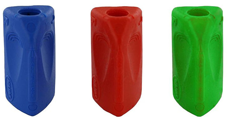 Wedo Schreibhilfe Dreikant – bunt – 50 Stück, 3 Farben – für Schreibgeräte, Bastelmesser, Pinsel