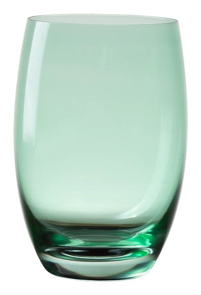Lunasol Tumbler – 460 ml, Ø 8,3 cm, Kristallglas, Hellgrün, spülmaschinenfest