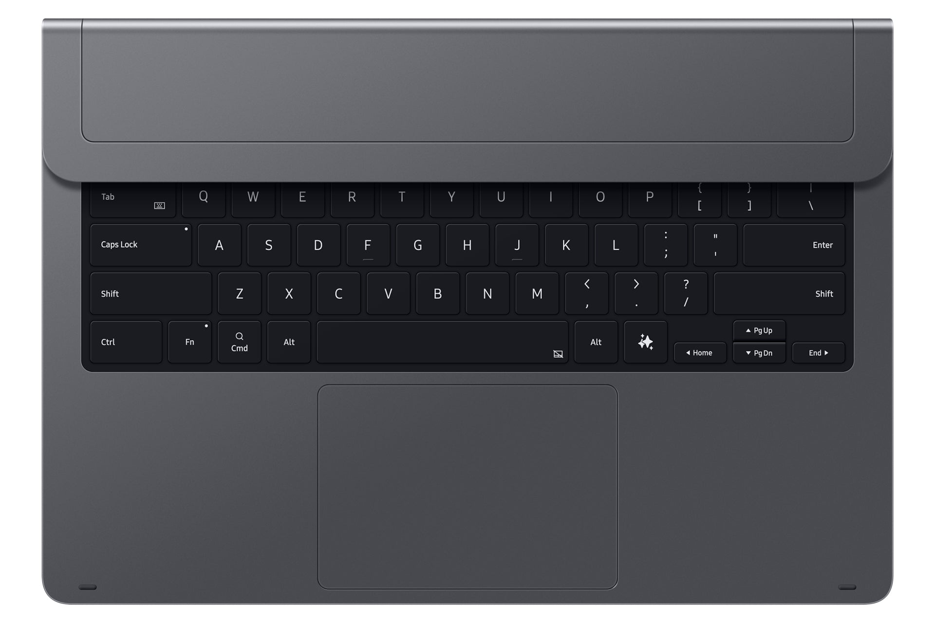 Samsung Tastatur-Case für Galaxy Tab S11 Ultra – Pogo Pin, QWERTZ (CH), mit Trackpad – Grau
