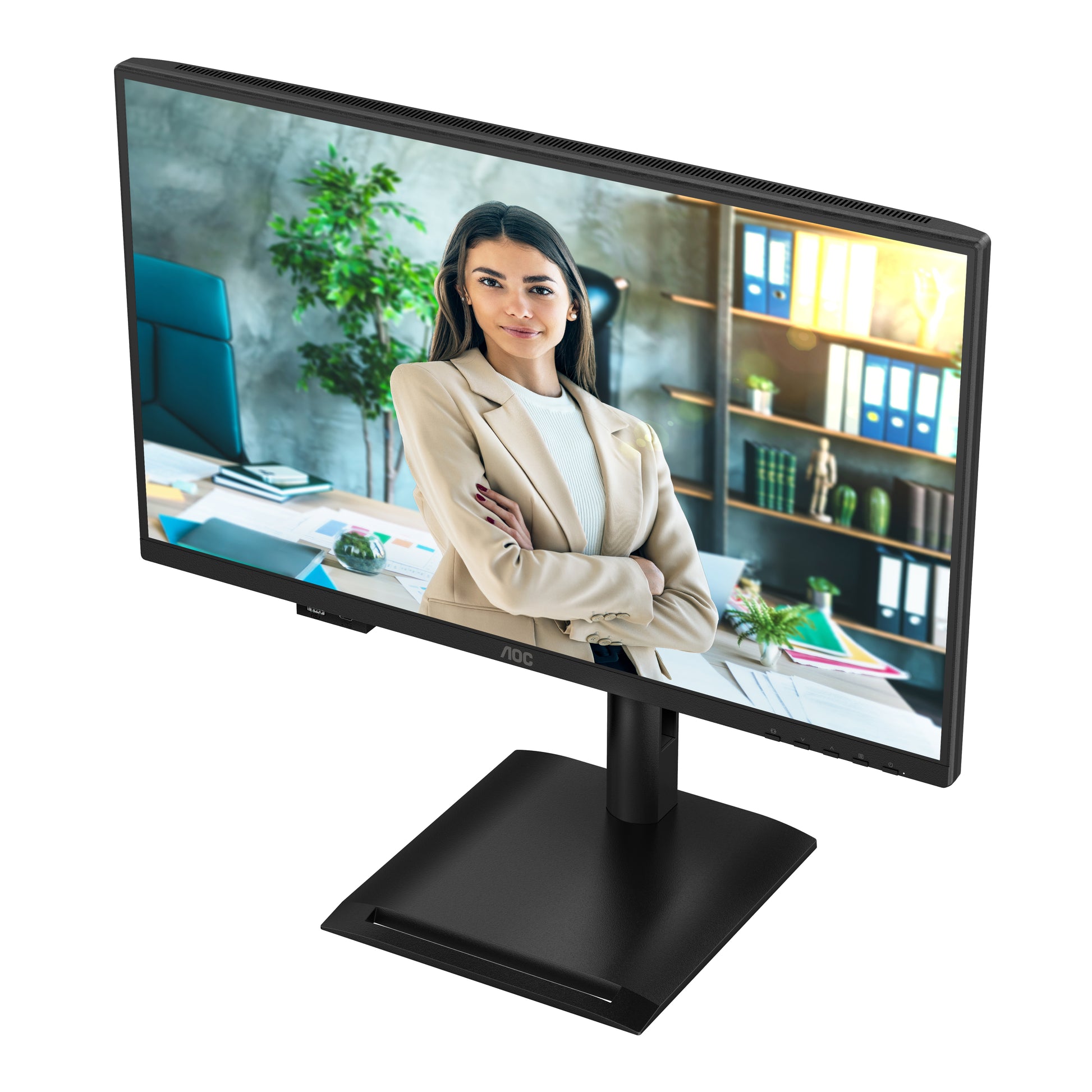AOC 24P4CV – Monitor, 23,8" 1920 × 1080 (Full HD), IPS, 120 Hz, KVM, VESA 100 × 100, Schwarz