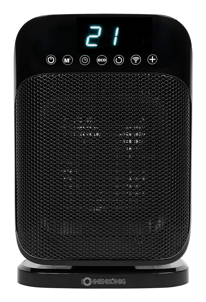 Sonnenkönig Keramik-Heizlüfter Myros – bis 15 m², 1500 W, WLAN, Fernbedienung, Timer 24 h