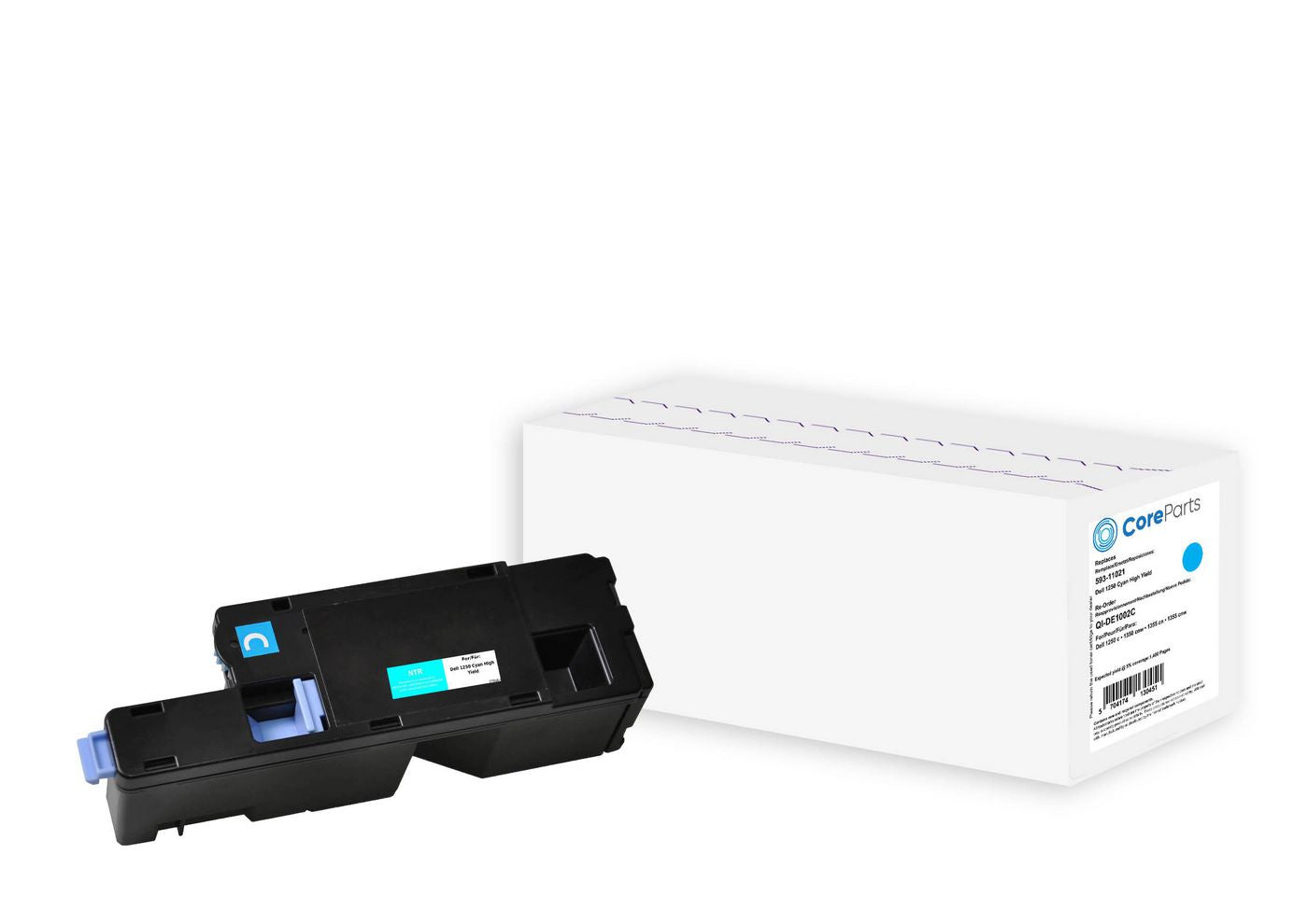 CoreParts 593-11021 Cyan Toner – Kompatibel – 1'400 Seiten – für Dell 1250 c/1350 cnw/1355 cn und andere