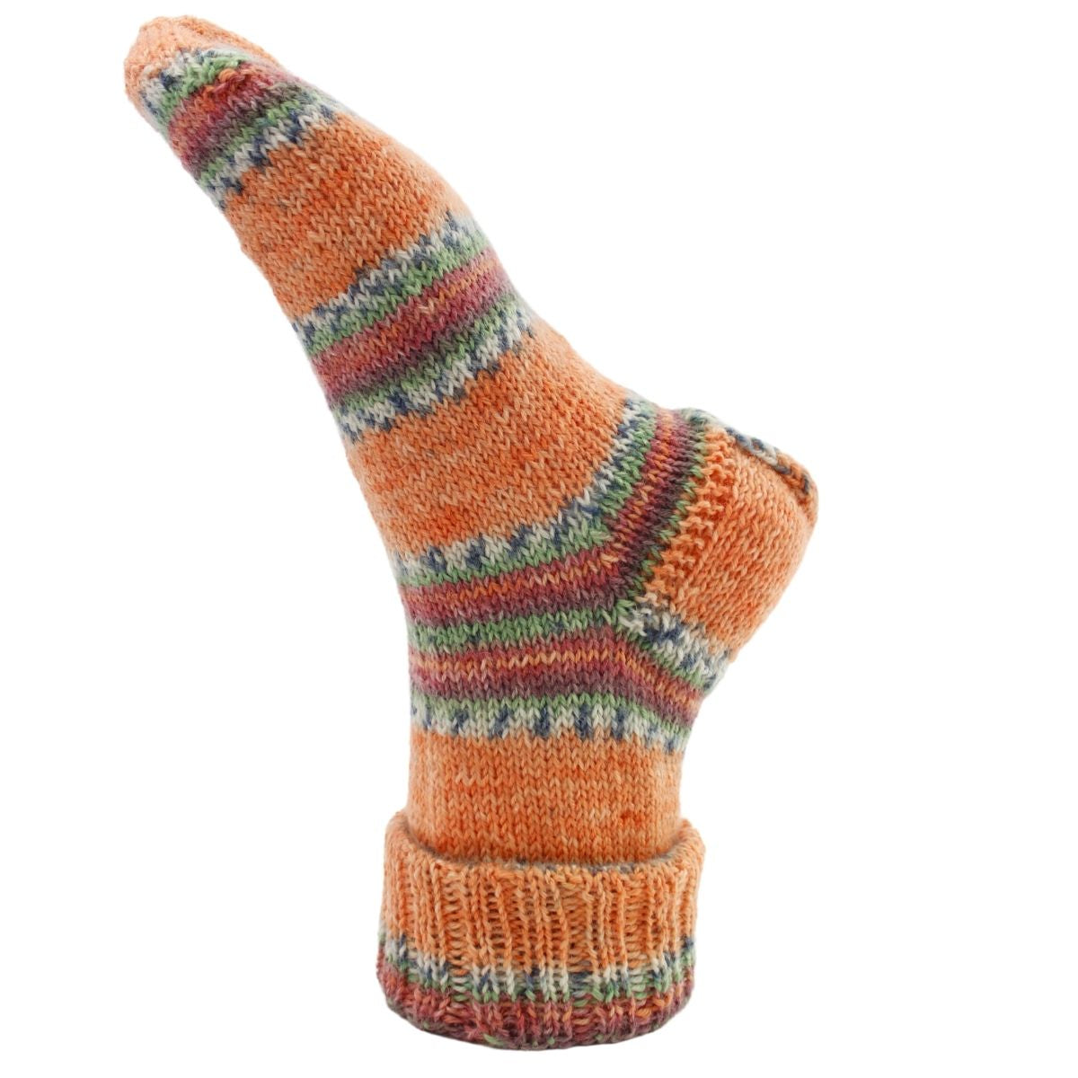 myBoshi mysocks Merino Garn Orange – 100 g, 420 m, Nadel 2,5 mm, 75% Schurwolle/25% Polyamid, 1 Stk.