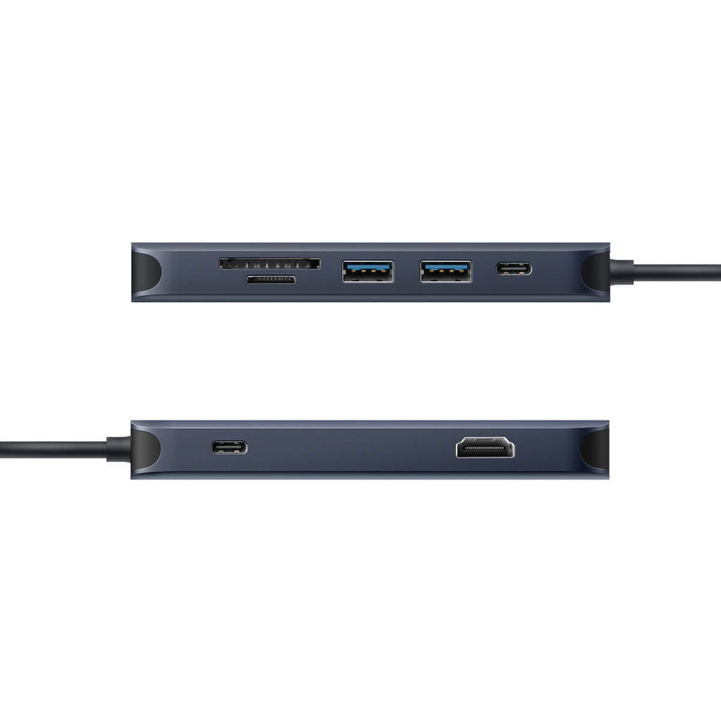 Targus HD4004GL Multiport-Adapter – USB-C, 1× HDMI, 2× USB-A, 2× USB-C, 140 W PD, GbE, für Windows/Mac