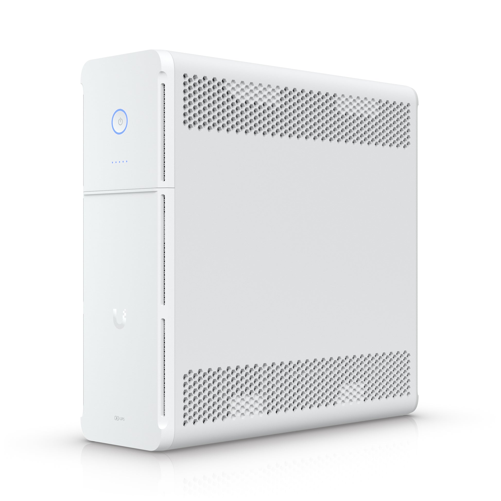 Ubiquiti UniFi UPS Tower USV 1,5 kVA/1000 W Line-Interaktiv – Desktop – C13×10, Eingang NEMA 5-15P – Weiss