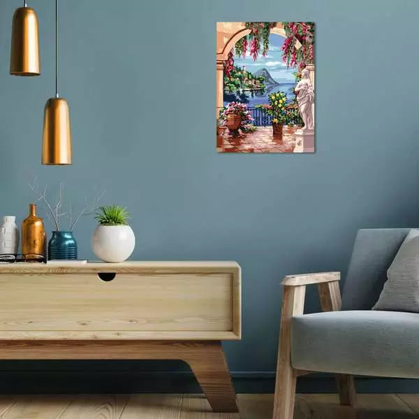 Ravensburger CreArt – Malen-nach-Zahlen-Set – Lago Maggiore – 30 × 40 cm – ab 14 Jahren