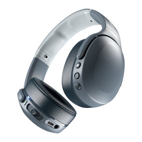 Skullcandy Crusher Evo – Over-Ear Headset – Bluetooth 5.0, Anrufmanagement, USB-PD – Grau – bis 40 h