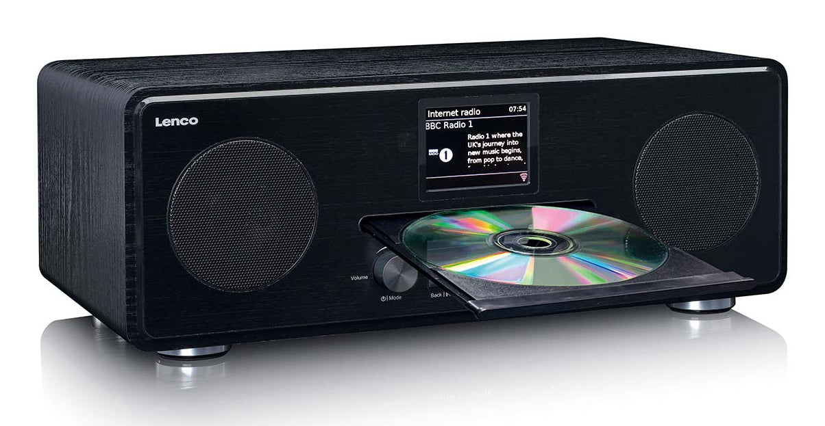 Lenco DIR-261BK – Internetradio, DAB+/UKW, Bluetooth – Schwarz