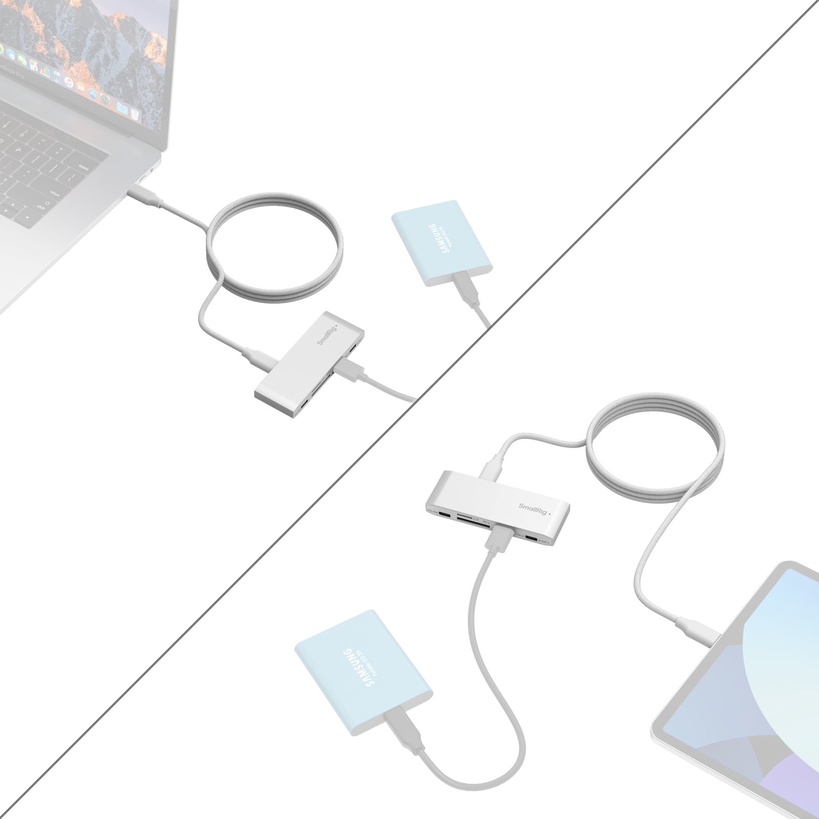 SmallRig 4746 Kartenleser – SD, microSD (SDHC/SDXC, microSDHC/microSDXC) – USB 3.2 Gen 1, 5,12 Gbit/s