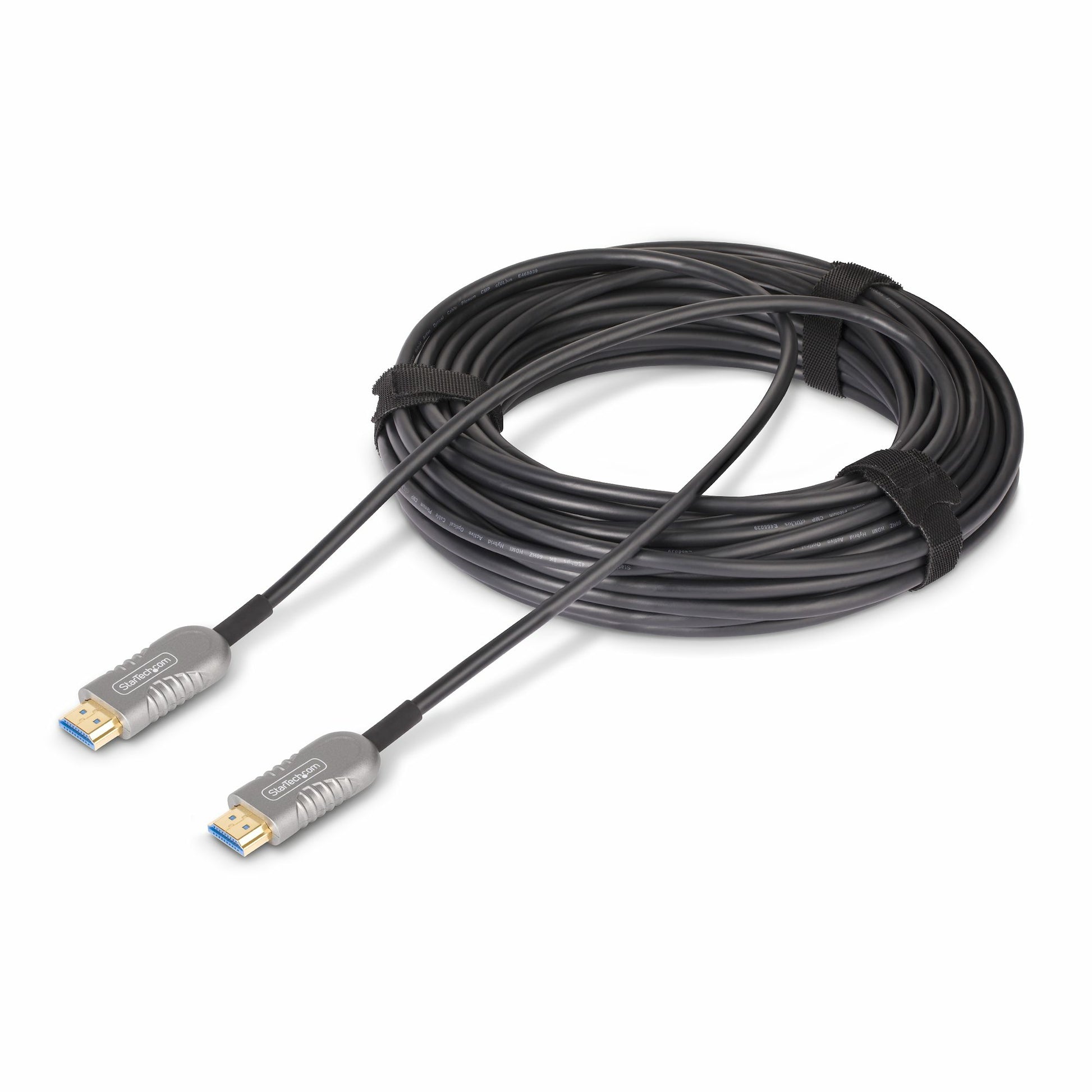 StarTech.com HDMI Kabel HDMI 2.1 8K 60 Hz – 30,4 m – AOC, aktiv – Schwarz/Silber