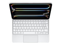 Apple Magic Keyboard – Tastatur, CH-Layout (DE-CH), beleuchtet, mit Touchpad, weiss – für iPad Pro 11" (M5)