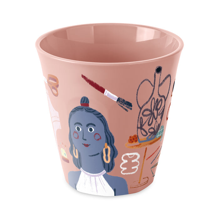 Koziol Becher Nora M Sisters Create – 300 ml, H 8,9 cm, Kunststoff (recycelt), Mehrfarbig, spülmaschinenfest