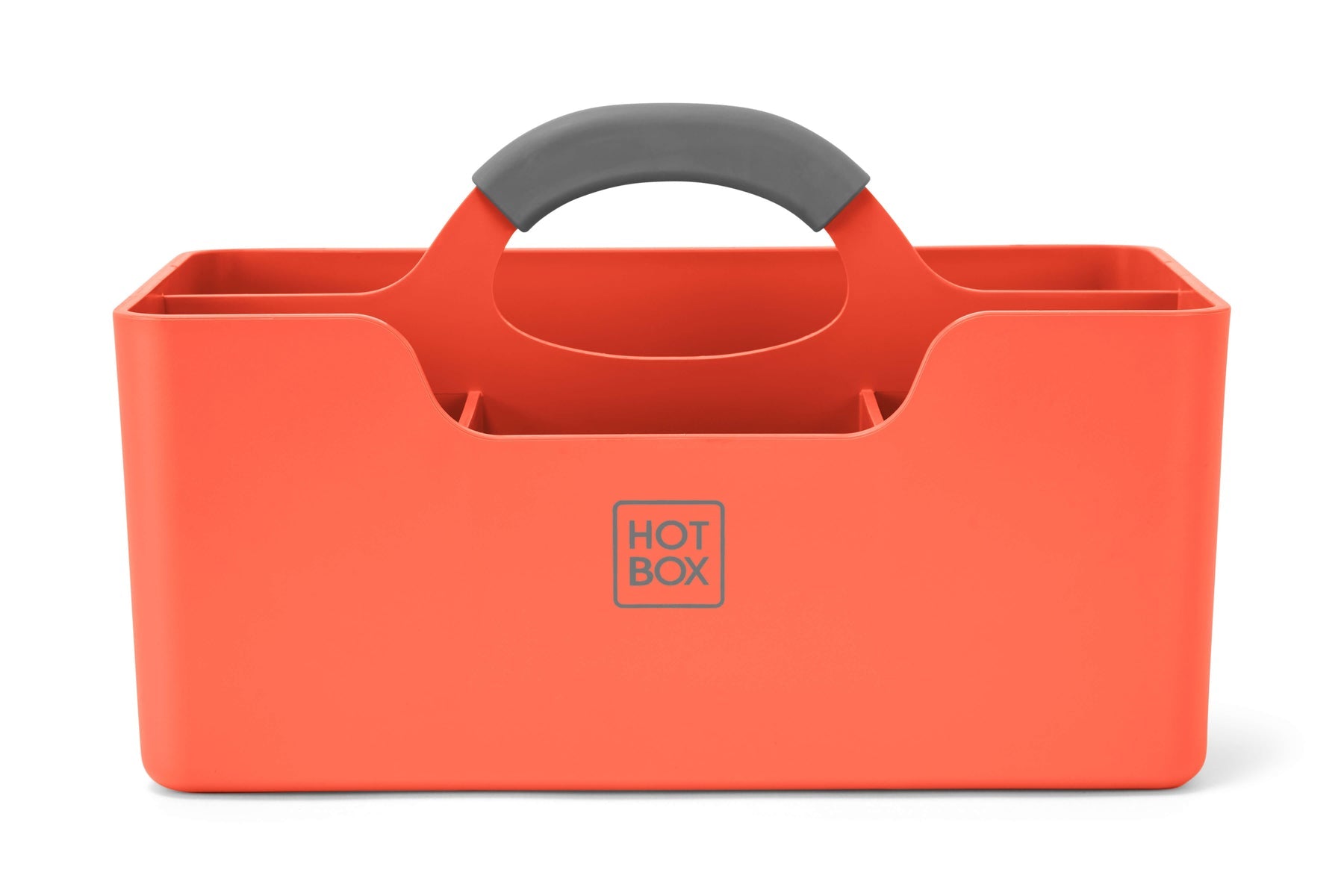 Hotbox Aufbewahrungsbox – 4 Fächer, Rot, Polypropylen (PP), B 312 × H 190 × T 182 mm