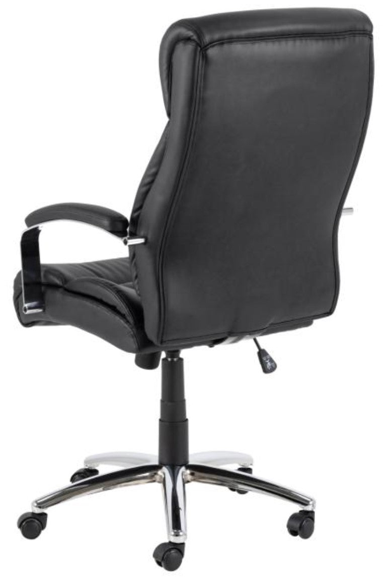 Actona AC Design Bürostuhl Benson – Kunstleder, Metallgestell, Schwarz