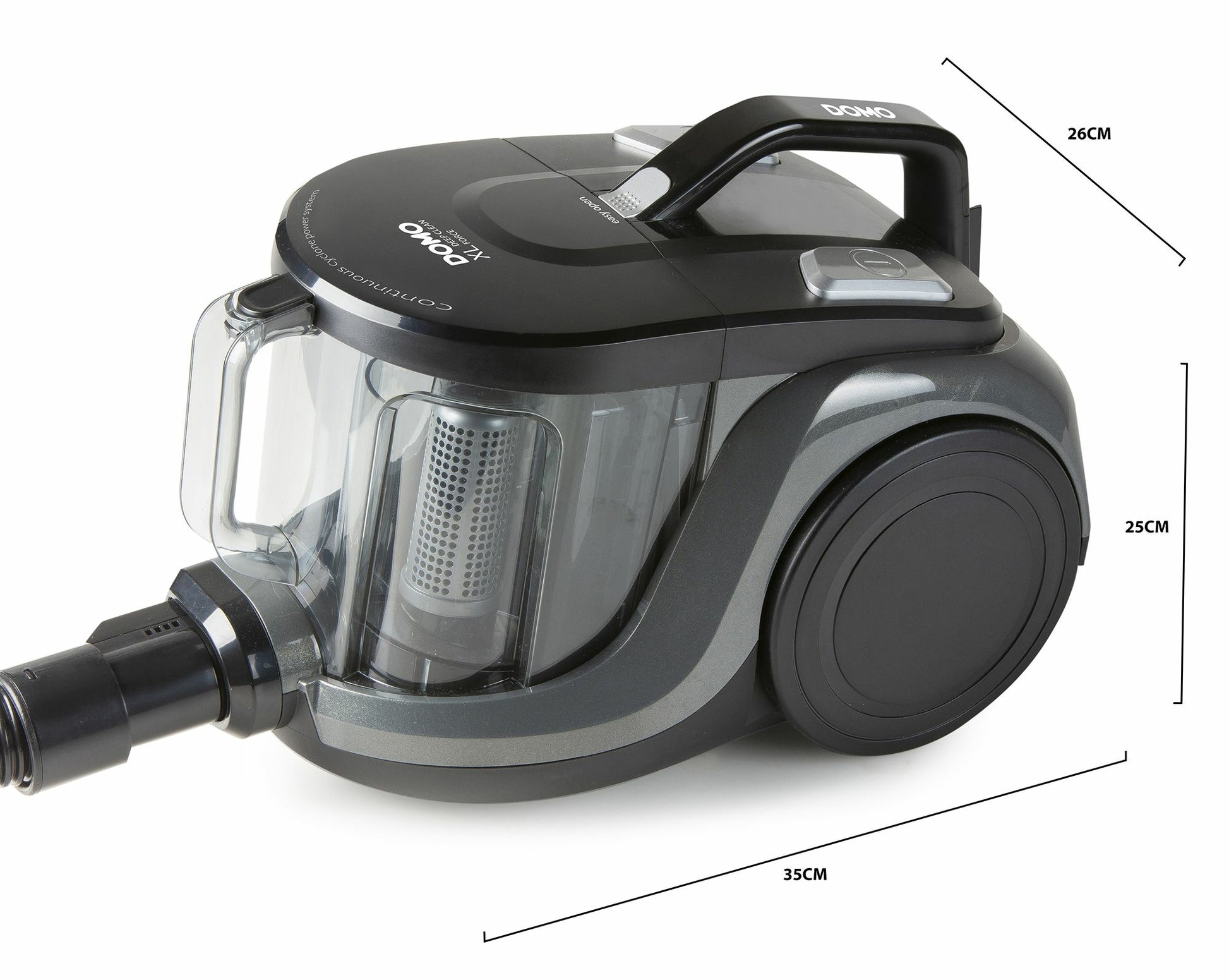 Domo Bodenstaubsauger DO7295S – 850 W, 2,5 l, Netzbetrieb, Kabellänge 5 m