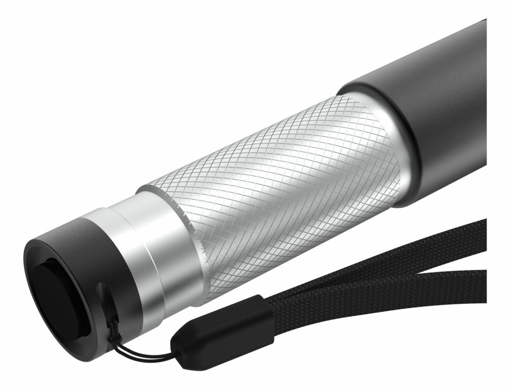 Ansmann Taschenlampe Daily Use 70B – 70 lm, 67 m, IPX4, Batteriebetrieb (AA) – Silber