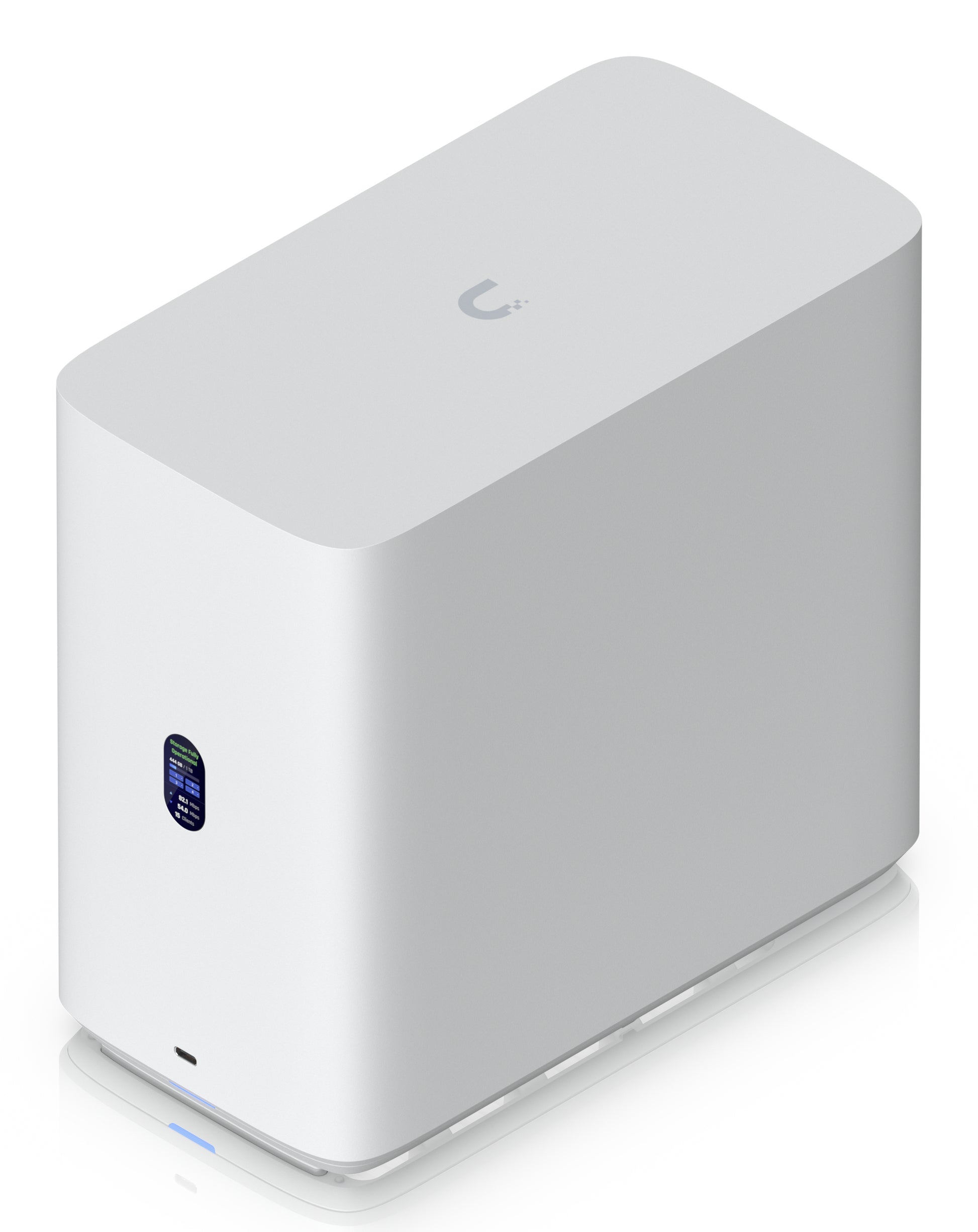 Ubiquiti UniFi Network Attached – 4-Bay Desktop NAS – ARM Cortex-A57, 4 GB RAM, 2,5GbE, für 2,5"/3,5" HDD/SSD